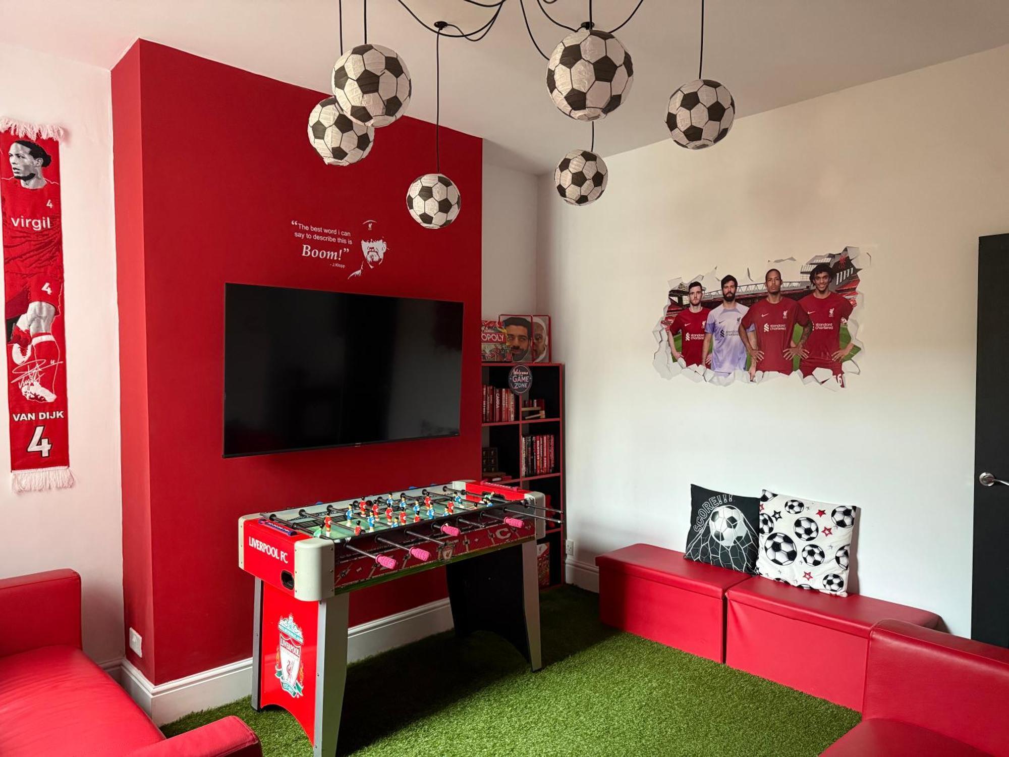 Anfield Abode - Entire Lfc Themed House Villa Liverpool Eksteriør bilde