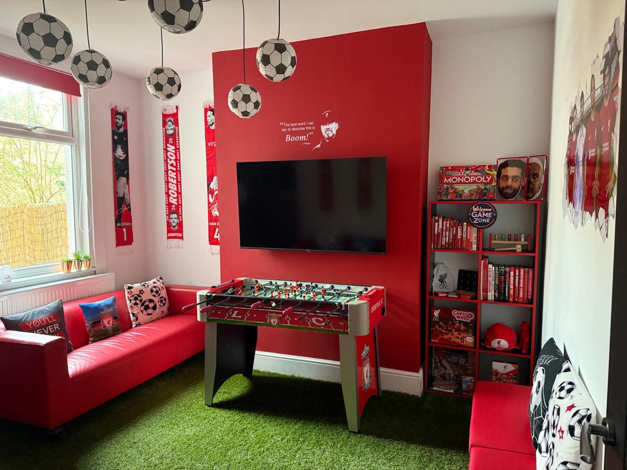 Anfield Abode - Entire Lfc Themed House Villa Liverpool Eksteriør bilde